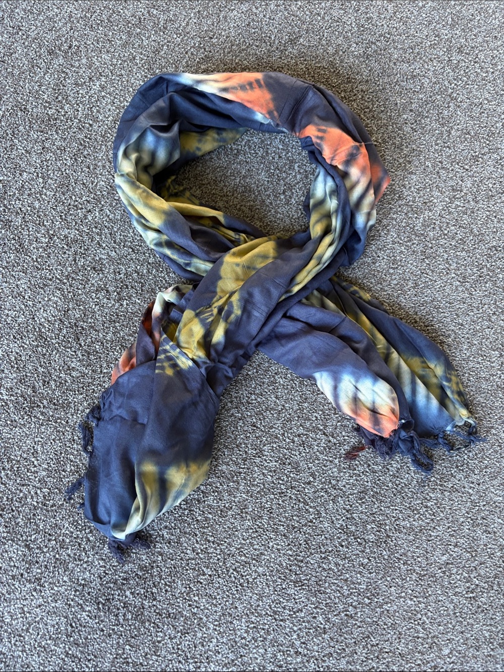 Tie-Dye Scarf/Sarong- Casual Lightweight Accessory